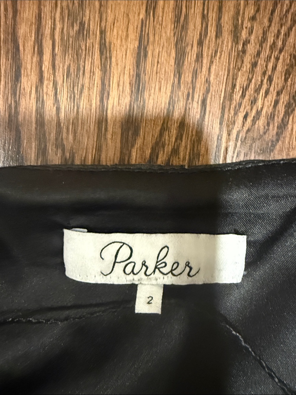Parker Slate Gray Fringe Mini Skirt - Picture 2 of 4